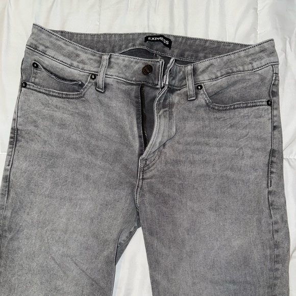 Men's Express Gray Slim Jeans - Picture 3 of 6